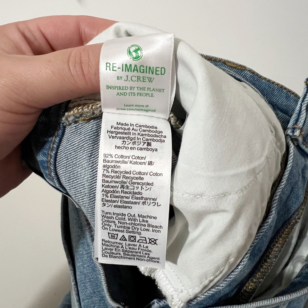 J.Crew Essential Straight All Day Stretch Denim Jeans Size 28 - Picture 6 of 9